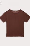 BASERANGE Classic Bamboo Fiber Bamboo Cotton Loose T-shirt Series Collection Round Neck Bottoming Shirt France BAS-TOLO-BL-000-OCULAR